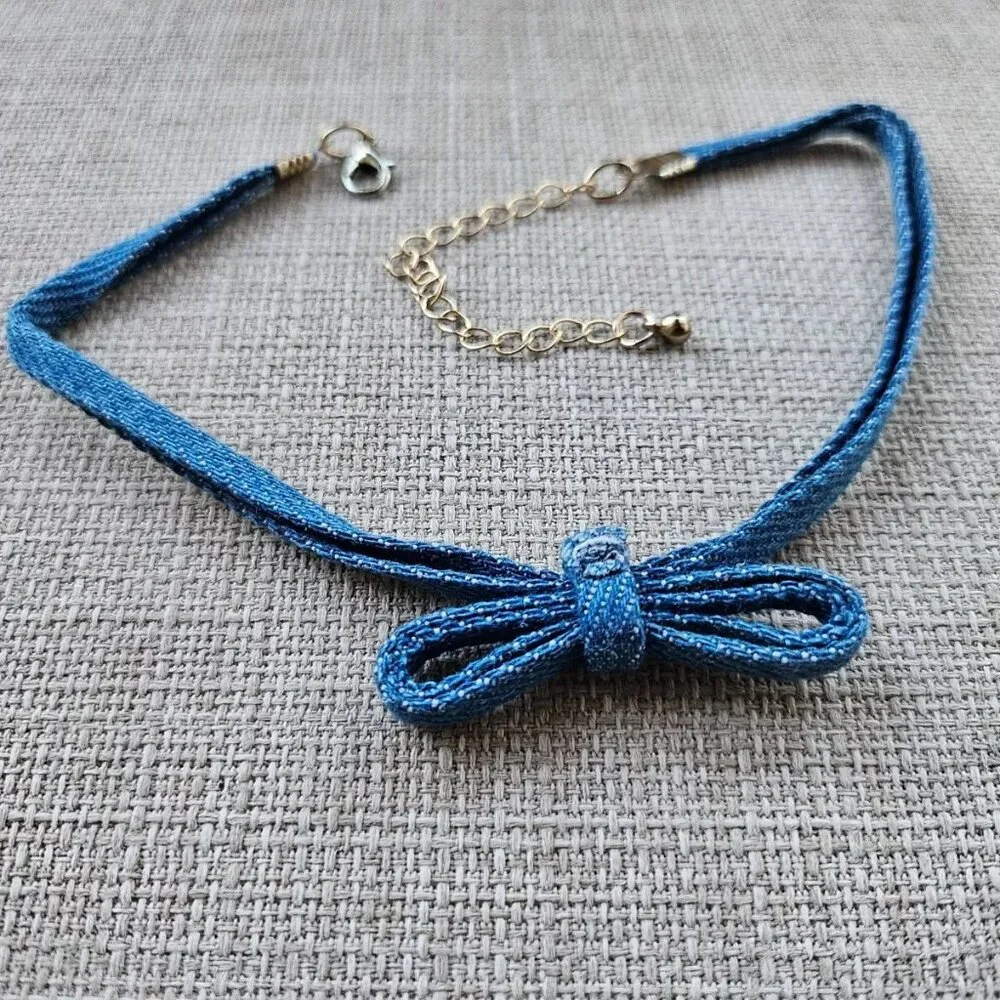Cara Kids New York Choker Necklace Set of 2 Chokers Yellow and Blue Jewelry